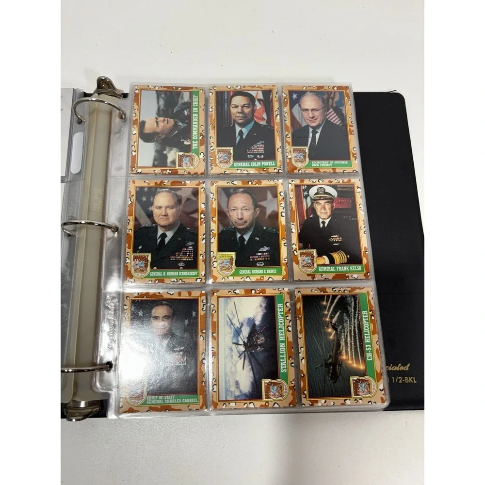 Topps Desert Storm‎ Trading Card Set Incomplete With Binder